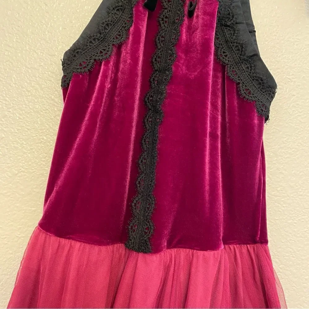 Weissman Dance costume dress burgundy WHEN WE WERE YOUNG 12508 Adult Small SA